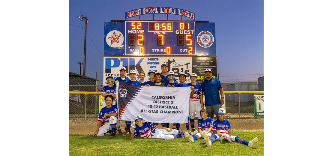 2024 Majors Baseball District Champions!
